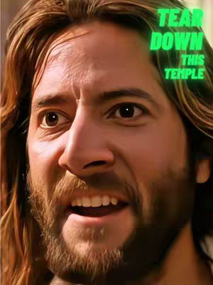 A close-up shot of a man with long hair and a beard, looking distressed and shouting with his mouth open. The image is overlaid with green text.