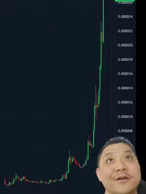 The cover image shows a man with a surprised expression looking up, with a stock chart rising behind him to the left. The chart is green and red, indicating the trends of the stock $FUZZY.