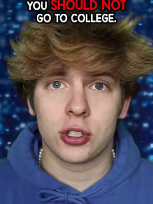 The cover image shows a close-up of a young man with light brown hair and a blue hoodie. Text overlays on top of the image, which is set against a blurred background.
