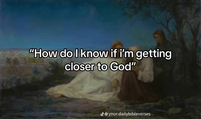 The image shows a classic painting with a religious theme. Two figures, seemingly Jesus and another person, are in the foreground, with Jesus in a white robe and his companion on his knees. The background has a blue sky and a cityscape, while a text overlay asks a question about faith.