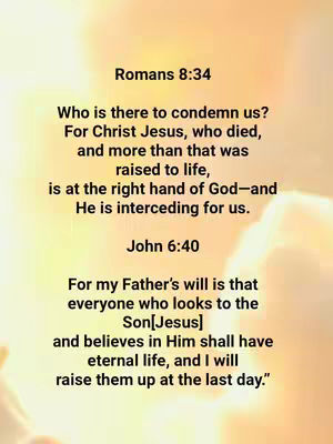 The image has a blurred, warm-toned background. The main focus is a block of text from the Bible with a yellow and white color palette. The text is centered and is arranged in a structured format.