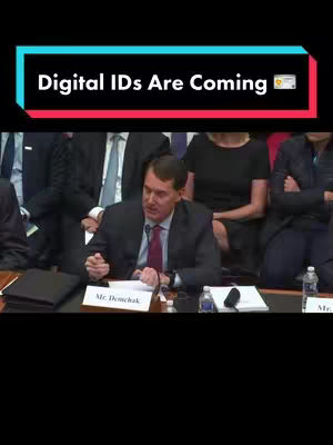 The cover image shows a man in a suit speaking at a panel. Above him is a colored text overlay.