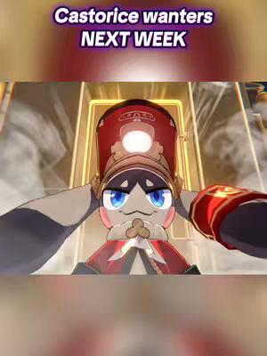 The image features a cartoonish figure dressed in a marching band uniform with a large red hat and a round white light on top. The figure has wide blue eyes and is positioned against a background of yellow and gold lines that suggest a tunnel or interior, with a subtle blurred image in the background.