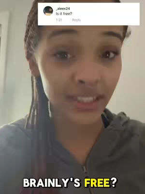 The cover photo features a selfie of a young woman looking towards the camera. She has dark hair braided on the sides and is wearing a grey top. A white box is visible on the top left of the screen with text inside. The bottom of the screen has a yellow-highlighted text against a blurred background.