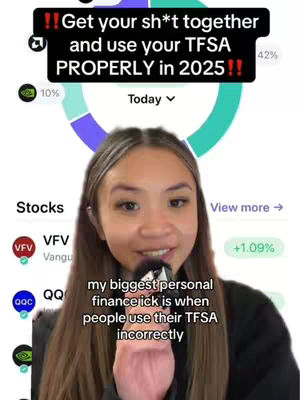 The cover image features a young woman in a selfie-style shot, slightly angled towards the camera. Above her is a black banner with the text overlay. Behind her, a pie chart graphic is partially visible. She is holding a microphone, and the background seems to be of an app.