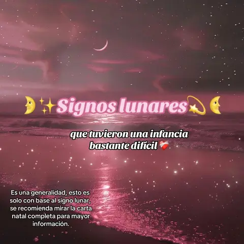 The cover image features a dreamy, dark pink background with a celestial theme. The top portion seems to depict a cloudy sky with a sliver of a crescent moon. Below, a soft, watery horizon suggests a beach or shoreline. The central focus is the text overlay in a playful font, with added emojis of moons and stars.