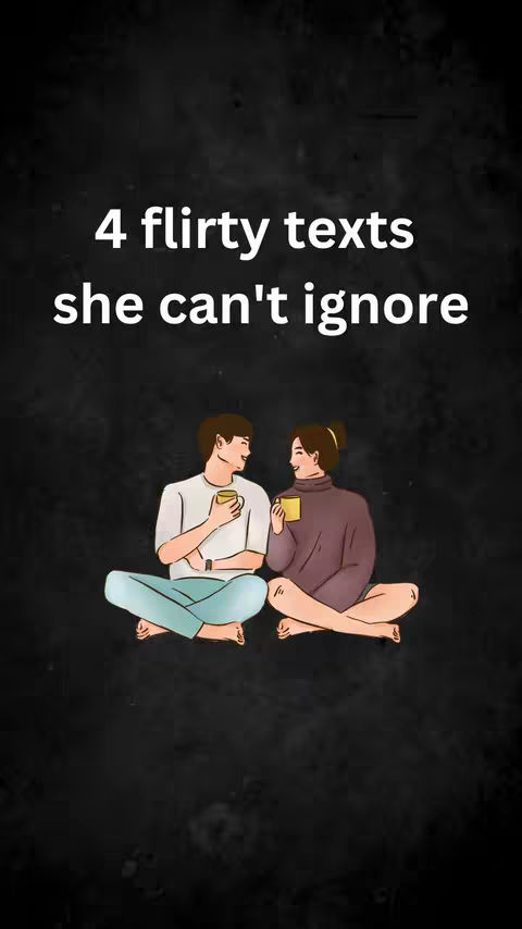 An illustrated cover image featuring two cartoon figures in a relational setting: a man and a woman sit cross-legged, each holding a mug, seemingly engaged in a quiet conversation. They're placed against a dark background, and text provides a hook to the video content.