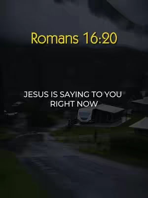 The image features a dark, slightly blurred outdoor scene, possibly taken during a rainy day or at dusk. Overlaid on this backdrop is text in a golden-yellow hue, with phrases in white. In the background, faint outlines of structures suggest a town or an area with buildings. The overall composition emphasizes the text, using the blurred background to highlight the message.