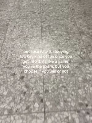 The cover image shows a close-up of a gray tiled floor. Overlayed on the image is white text, which provides context for the video.