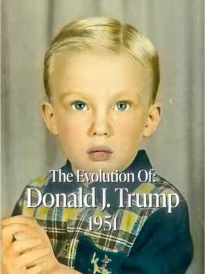 A vintage portrait of a young boy with light blonde hair and striking blue eyes, set against a soft, neutral backdrop. He is wearing a plaid shirt with a blue and white collar. The image is slightly faded, giving it a retro feel, and text overlays the image. The image is cropped with a focus on the upper body of the young boy.