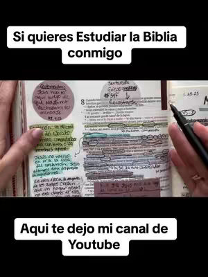 The cover image shows an open Bible with handwritten notes, highlighted passages, and annotations. The layout is focused on the open pages of the Bible, with a hand holding a pen, and text overlays at the top and bottom of the image.