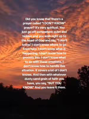 A sunset image with layered text, the sky transitioning from orange to purple, and silhouettes of trees in the foreground. The focus is on the text, set against this natural backdrop.