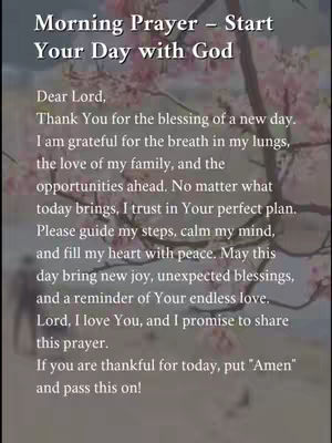 The cover image features a vertical composition with a soft, blurred background suggestive of a natural setting, possibly a garden or floral display. Overlaid on this are lines of text arranged in a structured manner. The text is the primary focus, written with a semi-bold font. The overall aesthetic conveys a spiritual or reflective tone, possibly offering daily prayer or inspirational thoughts.