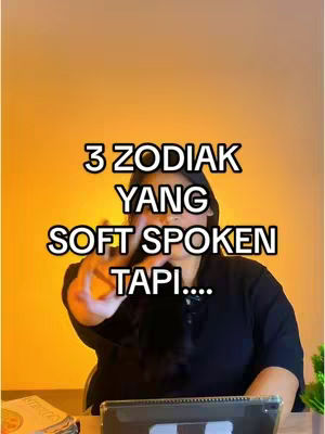 The cover image shows a person against a yellow background, with text overlay, 3 ZODIAK YANG SOFT SPOKEN TAPI....The person is holding up three fingers.