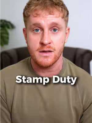 The cover image features a close-up shot of a man with fair skin, reddish-blonde hair, and a matching beard. He is looking directly at the camera with a slightly concerned expression. Overlaid on the image is a white text box that reads 'Stamp Duty.' The background appears to be minimalist, with a soft, blurred out area that seems to be indoors.