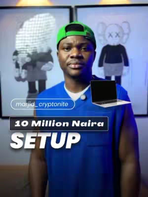 The cover image shows a man wearing a green cap, blue shirt and a white undershirt. The man is standing and looking towards the camera. Behind him are two framed images. In the foreground, there are overlaid text elements: a name tag and a title revealing the content of the video.