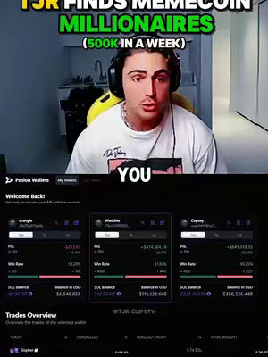 The image features a man in a white t-shirt, with a headset, looking directly at the camera with a focused expression. The background shows a computer screen displaying financial data, including charts and numbers. There are text overlays at the top indicating the video's theme and purpose. The overall composition is straightforward, with the man as the central focus, contrasted by the financial data displayed on the screen.
