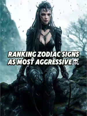 A digitally created image shows a woman with dark hair, dressed in a futuristic black costume and seated atop a stone surface against a blurry, outdoor backdrop. The image has text overlays.