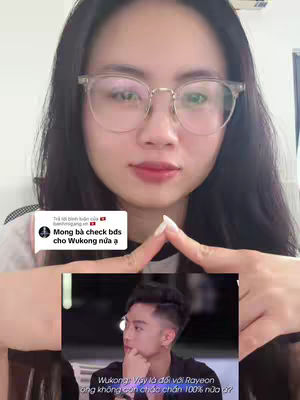 A woman with glasses points two fingers together in front of herself. Overlayed below this image is a screenshot of a video of a man looking thoughtful.