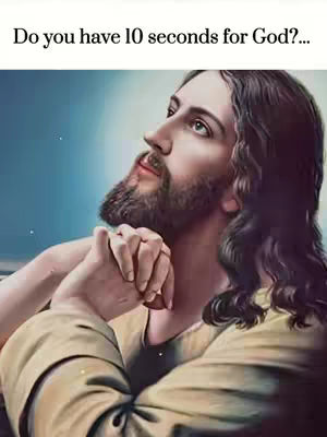 The cover image presents a softly lit religious portrait of Jesus. He's shown in profile, gazing upwards, with his hands clasped in prayer. His long, dark hair and beard are well-detailed against a blurred, pastel-colored background. The color palette is warm, featuring skin tones and earth tones, creating a reverent and peaceful atmosphere.