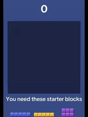 The cover image shows a screenshot of the mobile game Block Blast. The game interface is visible, depicting a dark blue playing field with a numeric score of 0 in white at the top. At the bottom, there is text in the game's interface and colored blocks.