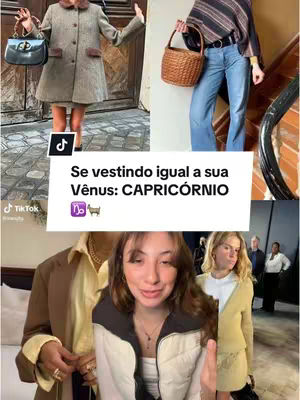 The cover image is a horizontally oriented collage with a multi-panel layout that appears to be promoting fashion related to Zodiac signs. The photo montage combines elements featuring a central person speaking and fashion images. Dominant hues consist of beige, black, and brown. The text overlay at the center has a white background.