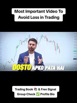 The cover image features a man in a professional setting, likely an office or studio, with a financial chart displayed in the background. The image is framed in a vertical format. Text overlays are in white and yellow blocks to highlight the hook. The man is wearing a suit. The elements have a clear layout design, with blocks of text below.