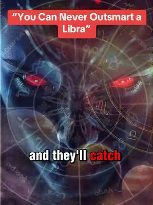 The cover image shows a digitally enhanced illustration of a face, possibly a demonic figure or a stylized representation. The face is centered, with glowing red eyes that command attention. The background is a complex web of interconnected lines and astrological symbols. Overlayed on top are two lines of text in a clear, bold font, and one line of text that features a red colored 'catch'.