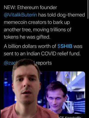 The cover image is split, showing a phone screen with text on the top half and two people's faces on the bottom half. The screen background is dark. The face on the left of the two people is facing at the camera and seems to be the creator of the video. The background is dark. On the other side, Vitalik Buterin is in the background with an uneasy expression.