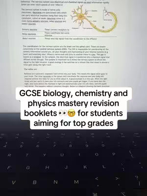 The cover image shows a laptop keyboard at the bottom, with displayed text and diagrams from a revision booklet. The text is clear and overlaid on the booklet. The background is a desk, and the layout is designed to be informative.