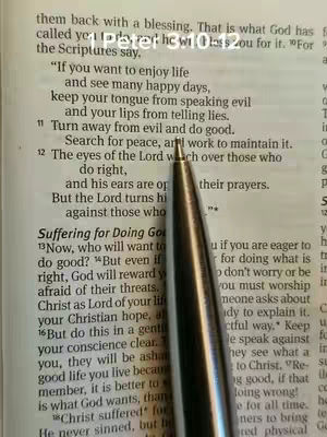The cover image shows an open book with a passage of the Bible highlighted. A pen is pointing to a specific verse. The top of the frame has the text written to it.
