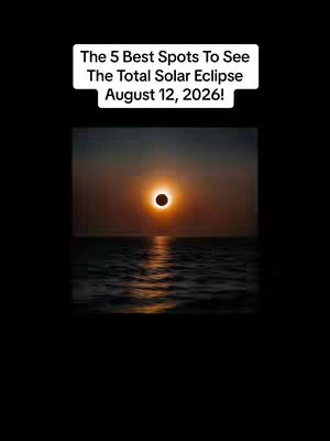 The cover image shows a total solar eclipse over the ocean. The sun is fully eclipsed, with a black circle surrounded by a bright corona, positioned above the water's horizon. The water has some small waves, and the overall scene is set against a gradient sky. There is text on top of the image.
