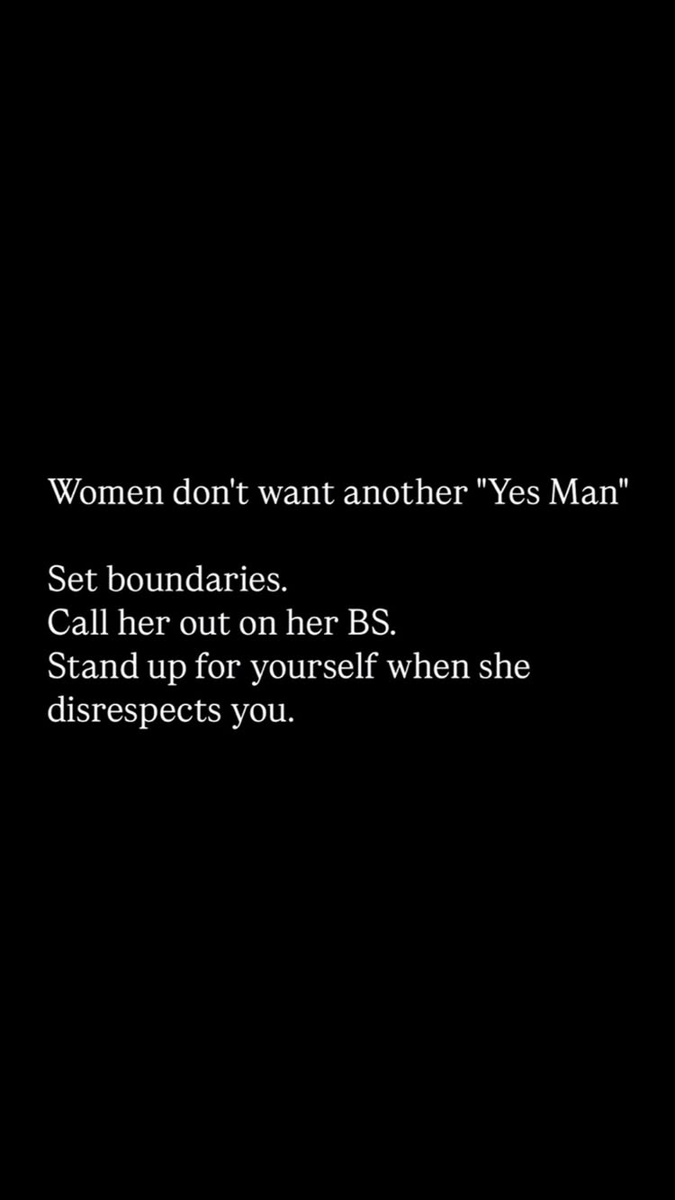 Text on a black background providing advice for men on how to text and communicate with women, structured for a social media post.