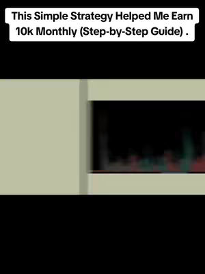 The image features text overlayed on a split screen. On the left is a simple pale green rectangle. On the right is a blurred, moving chart or graph, likely representing financial data. The background is black.