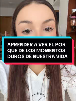 The cover image is a selfie-style shot of a woman from the chest up, with the focus on her face. She is positioned in front of what appears to be an indoor setting, though the specific details of the background are slightly out of focus. Overlaying her image is a rectangular text block which contains the video's title. She has long brown hair and a white hoodie. The overall composition is simple, with the woman's face as the central element and the text box providing the video's key message.