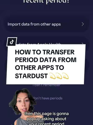 The cover image shows a screenshot of a mobile app, overlaid with text and an avatar in the bottom portion. The app interface has a dark blue background, with white text blocks and a black 'TikTok'  logo. The hook is a white block with black text; below is the creator, a person with dark hair, is looking towards the camera.