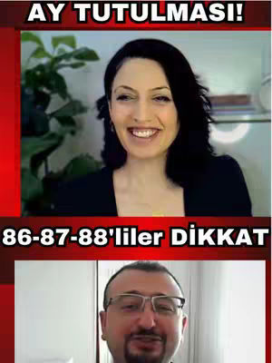 The cover image shows a split screen with a woman at the top and a man at the bottom. The top portion displays a woman with dark hair smiling at the camera with a green plant in the background. The bottom part of the screen shows a man with glasses and a goatee. Both are set against a red background.