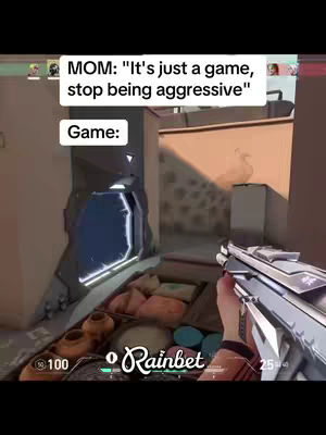 The cover image is a screencap from a first-person shooter (FPS) game, showing part of a level, a weapon, and text overlays. The scene is a close-up of a corridor with a partially visible door on the left and a crate with some objects on the bottom left. A first-person view from the game is showing a gun aiming and some of the player's UI.