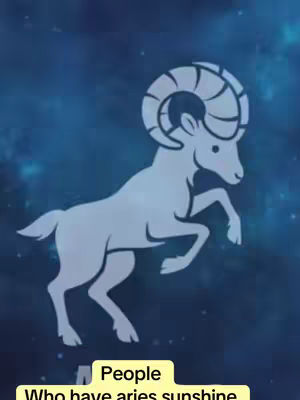 The cover image features a stylized illustration of the Aries zodiac symbol, a white ram, set against a dark blue, nebula-like background. The ram is depicted in a dynamic pose, rearing up on its hind legs. Below the ram, there's a yellow banner containing text overlay.