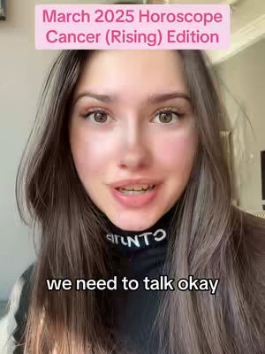 A young woman with long brown hair and a black turtleneck smiles at the camera. Text overlays include the video title in a pink background above her head and a tagline with white font at the bottom.