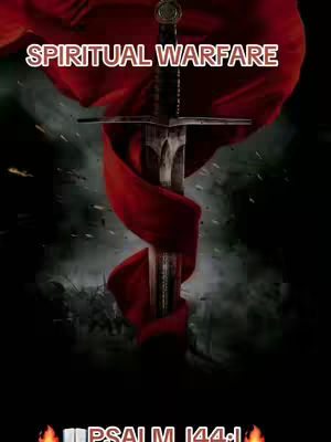 The cover image features a sword piercing through a red fabric against a dark, shadowy background with scattered debris. Text overlays across the top.