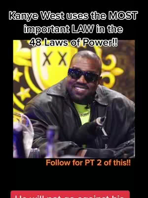 A cover image featuring Kanye West wearing sunglasses, smiling in a medium shot. Above him is overlaid text, with background elements including a yellow and gold design.