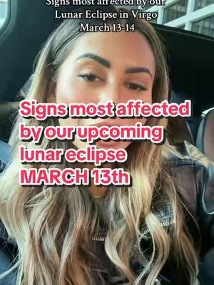 A woman with long, wavy blonde hair is centered in the frame. She appears to be indoors. Text overlays in red and white banners. The overall aesthetic is casual yet informative, typical of social media content.