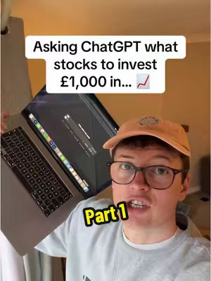 The cover image shows a young man holding a silver laptop open, at an angle to the camera, indoors. A text overlay indicating the video's topic is at the top. The man wears glasses and a baseball cap, looking directly at the viewer. The background includes a wall and warm lighting.