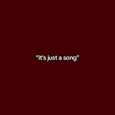 The cover image features a solid maroon background with the text "it's just a song" in a white, simple font centered in the image.