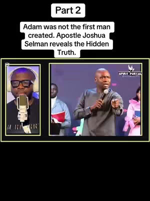 The cover image is a split screen with a black background. Above the split screen is white text, "Part 2" on the top left, and then two lines of text. The split-screen shows an image on the left of a man with glasses, headphones a microphone. and a blurry background. The right side of the split screen shows a man with a microphone in hand appearing to be giving a speech, with the "Spirit Portal" logo at the top right corner.