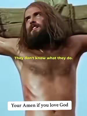 The cover image shows Jesus Christ on the cross. He is wearing a crown of thorns and has a beard. There is text overlaid describing the situation.