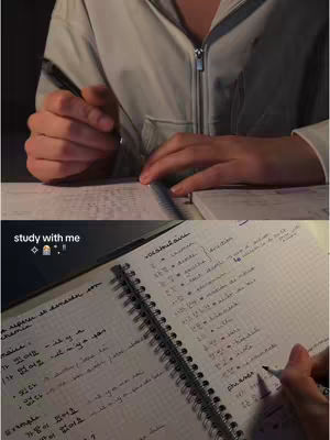 The cover image is a split-screen view, top half showing a person's hands writing with a pen in a notebook with a white hoodie on, bottom is a close up of a notebook with korean texts. The overall tone is warm and lit by indirect light.