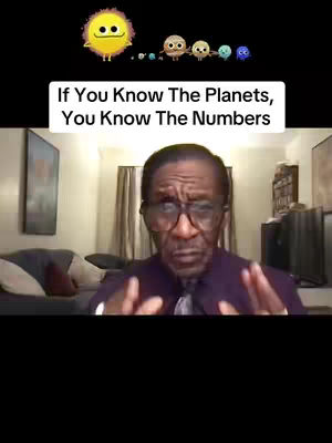 The cover image features a man in glasses making a video. The text overlay reads, 'If You Know The Planets, You Know The Numbers.' Above this text are illustrated planets.