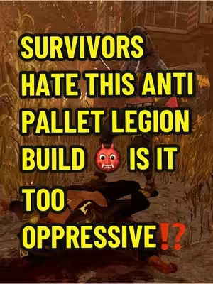 The cover image shows a scene from the game Dead by Daylight with text overlays. A killer character stands over a survivor on the ground. The text is in yellow with a black outline, and a devil emoji is in the middle.